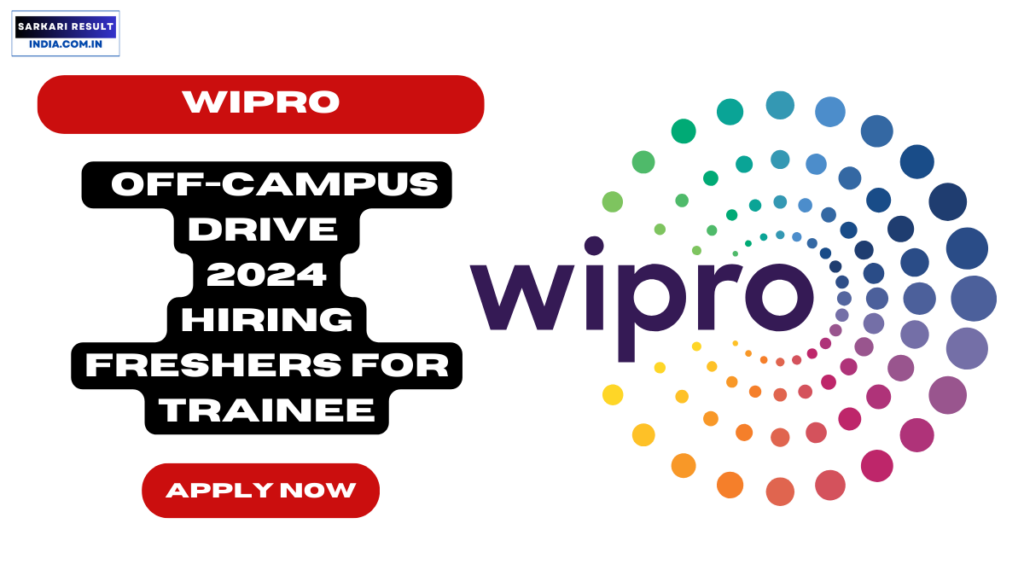 Wipro SIM Off-Campus Drive 2024: Hiring Freshers for Trainee